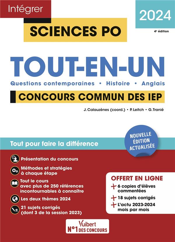 Intégrer Sciences Po Concours Commun Des Iep 2024 Tout En Un