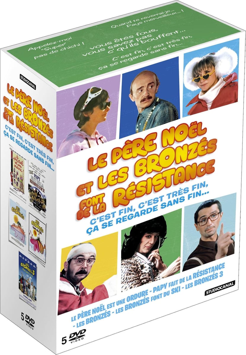 Le Père Noël et les Bronzés font de la résistance - Coffret : Le Père Noël est une ordure + Papy fait de la résistance + Les Bronzés + Les Bronzés font du ski + Les Bronzés 3