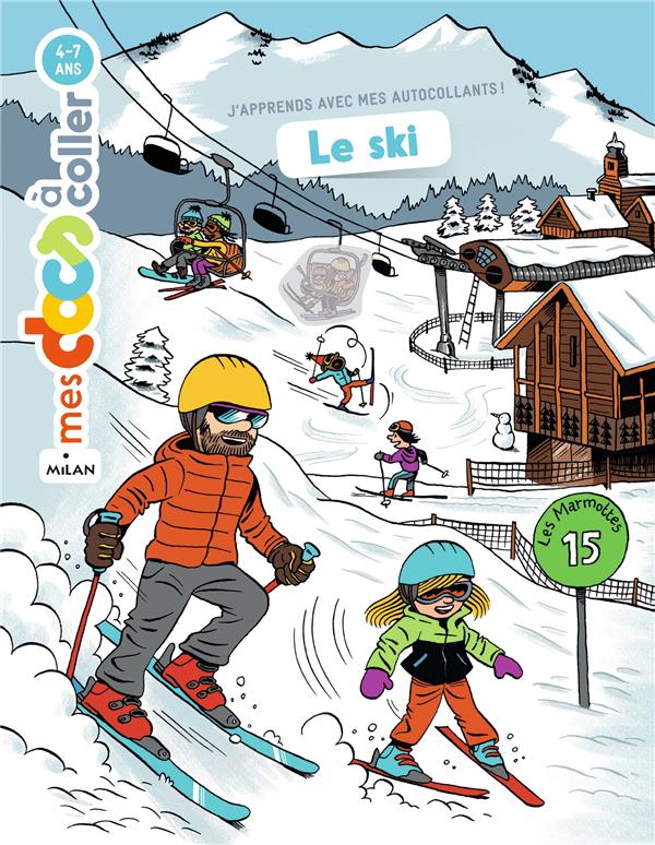 Sticker famille Ski enfant