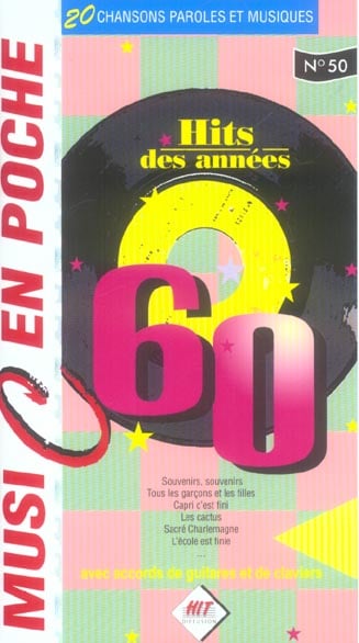 Music en poche annees 60- Partitions - Mthodes | Cultura