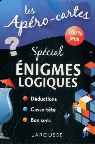 Les apéro-cartes - spécial énigmes logiques : Collectif - Livres