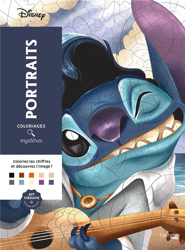 Art-therapie - coloriages mystères - portraits : Disney