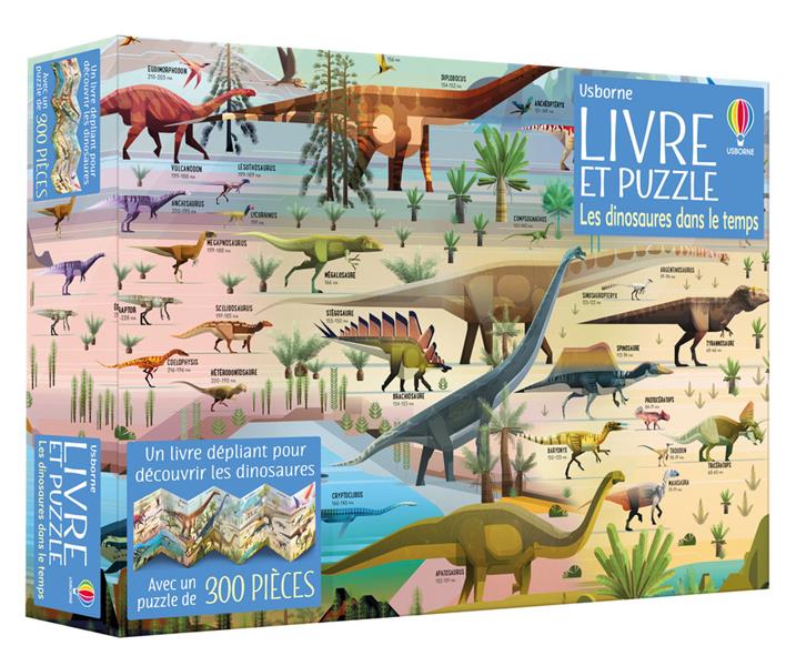 Livre et puzzle : les dinosaures dans le temps : Rachel Firth