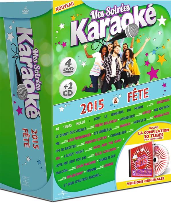 4 DVD karaoké 2014 - 2015 fête : Compilaton - Vidéo musicale