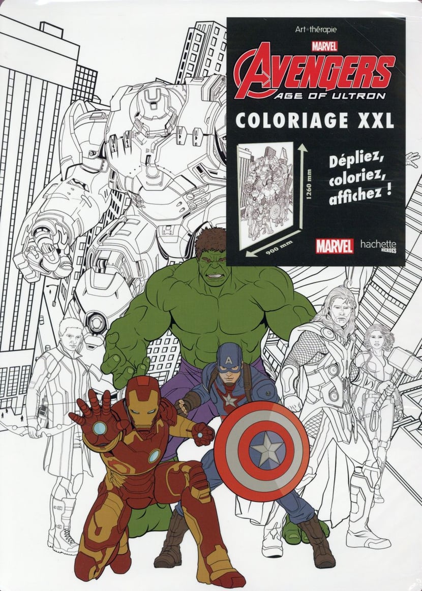 Avengers - coloriage xxl : Nicolas Beaujouan - Livres Coloriage