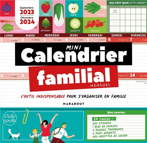 Calendrier Familial 2023 - Pastel Organisateur Familial 2023