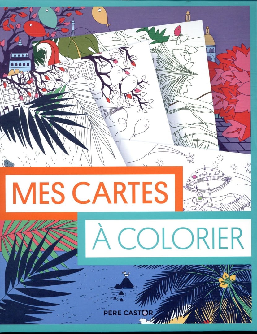 Coloriage educatif - Jeu de cartes à colorier et à imprimer