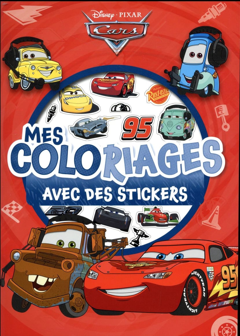 Mes coloriages - cars - avec des stickers
