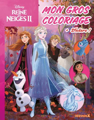 Disney la reine des neiges 2 - mon gros coloriage + stickers