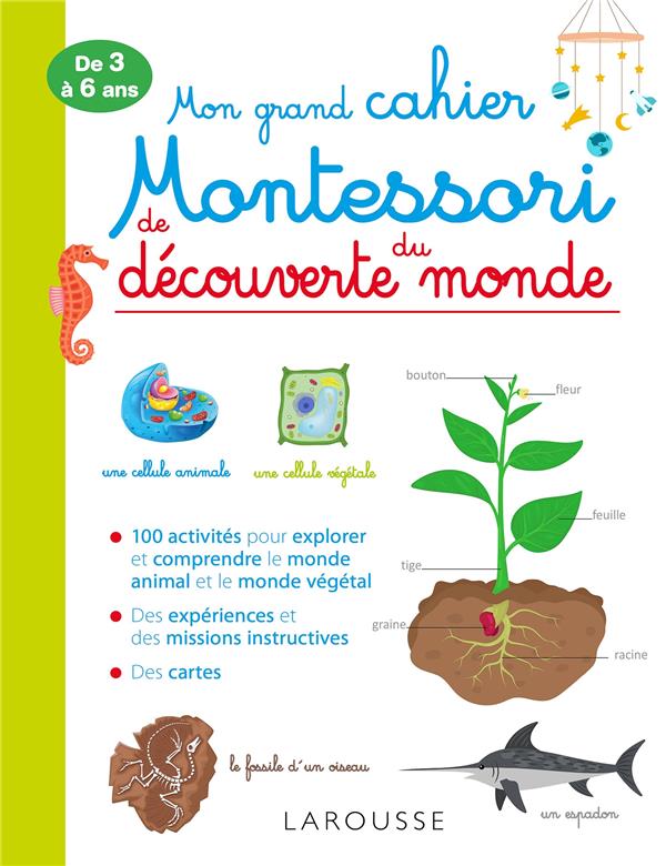 Mon grand cahier Montessori de découverte du monde : Christelle Guyot -  2035951321 - Livre primaire