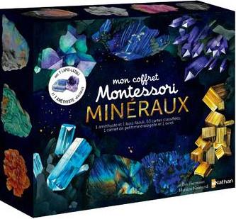Mon coffret Montessori : minéraux - Livre Famille - Education