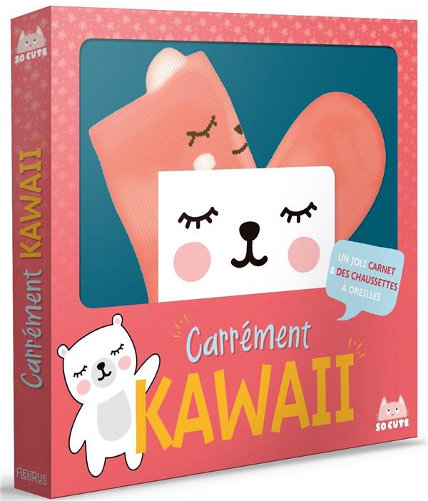 Carrément kawaii - un joli carnet & des chaussettes à oreilles : Collectif  - Loisirs créatifs - Livres jeux et d'activités
