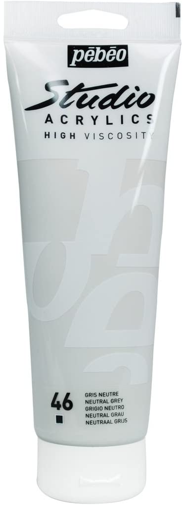 Encre Acrylique Gris Neutre 30 Ml - Sennelier Abstract, Inchiostro Acrilico Opaco E Luminoso, Made In France