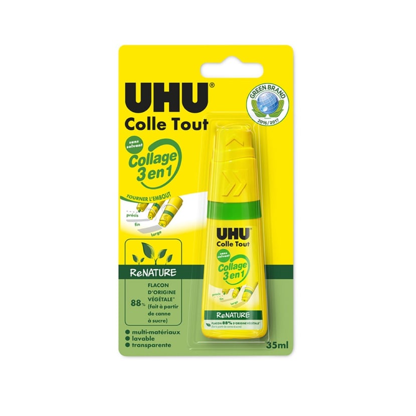 Flacon de colle - Twist & Glue ReNature - UHU - 35 ml - Coller