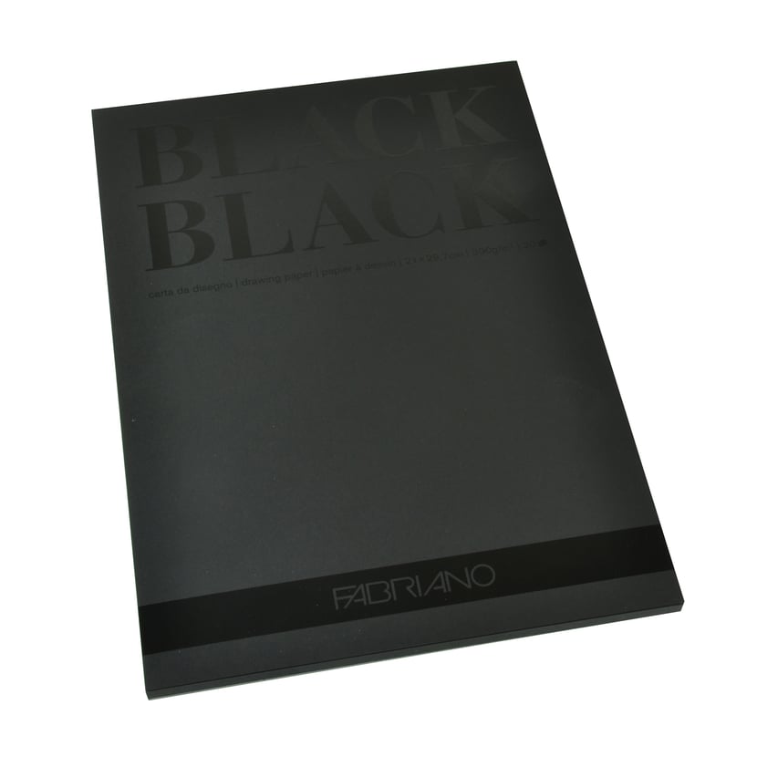 Bloc de 20 feuilles Black black A4 - 300g - Papier de Dessin Esquisse et  Pastel - Dessin - Pastel