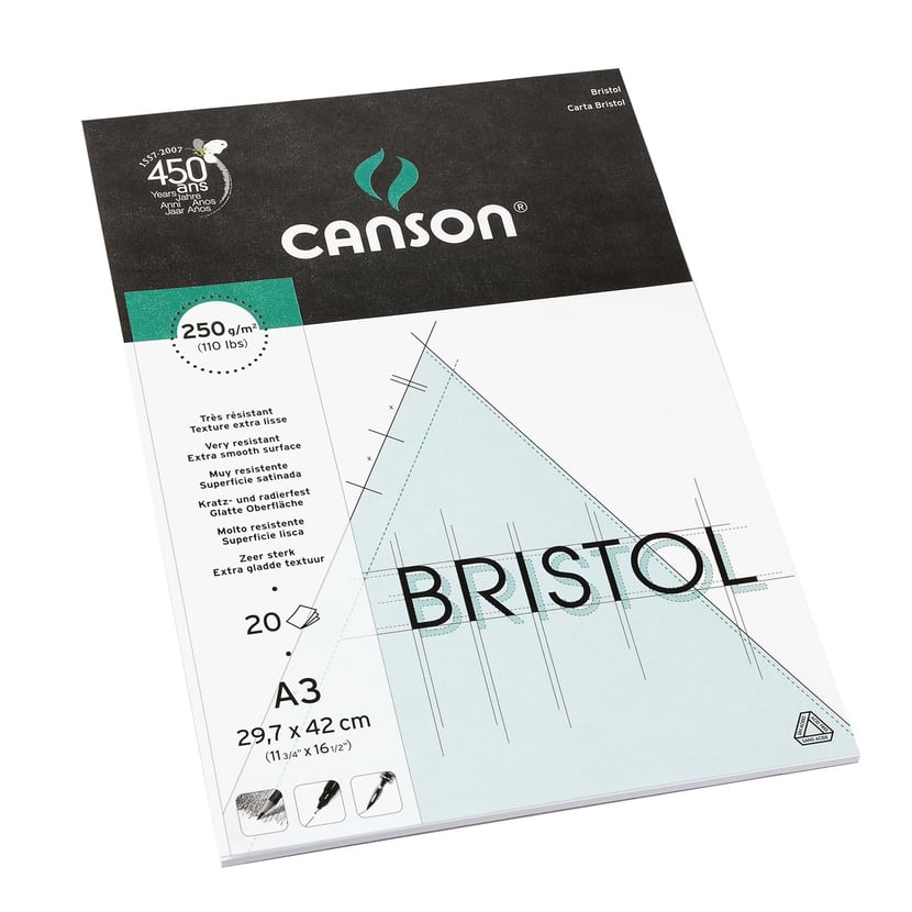 Bloc spirale XL Bristol 50 feuilles format A4 de Canson