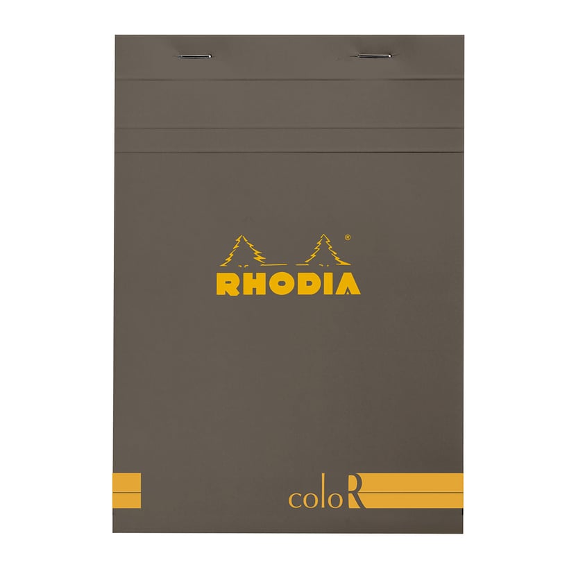 Bloc-notes - Format A5 14.8 x 21 cm - N°16 - Rhodia - 140 pages lignées -  Taupe