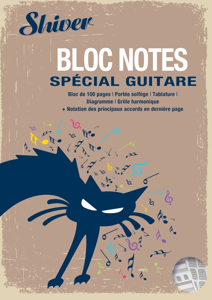 Bloc tablature spéciale guitare - 100 pages (perforées) - Partitions -  Méthodes