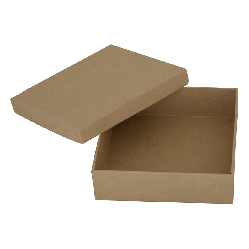 Boîte en carton carrée Créalia 10 x 10 x 3cm
