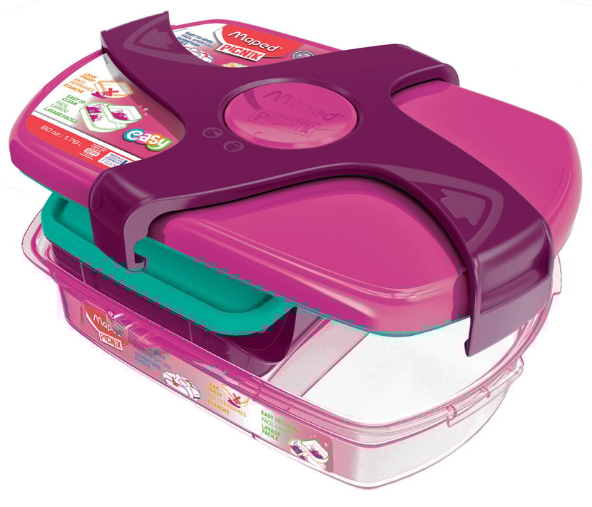 Boîte à goûter Picnik concept rose large Cultura