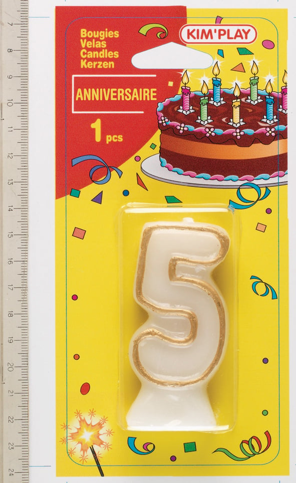 Gâteau anniversaire Pat Patrouille : bougie + chiffres + figurine