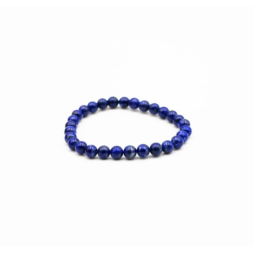 Bracelet en pierre naturelle en Lapis Lazuli - 6 mm