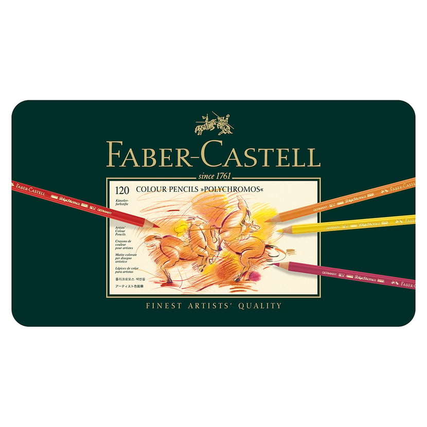 Boîte en métal Faber-Castell - Polychromos - 120 crayons