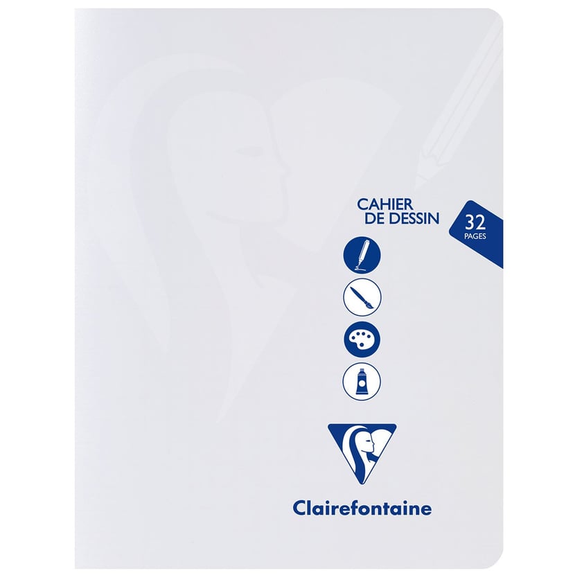 Clairefontaine 975198C Carnet Layout Double-Face - 32 Feuilles Papier  Dessin Blanc Extra Lisse 22x22 cm 220g - Papier idéal pour le Dessin au  Feutre à