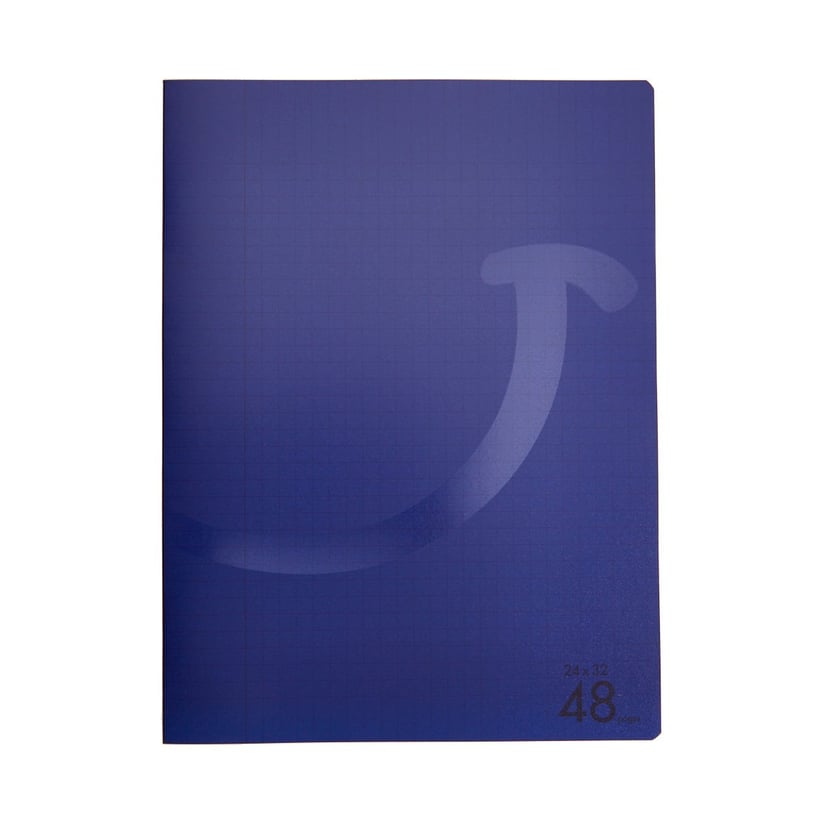 Cahier - 24 x 32 cm - 48 pages grands carreaux - Bleu - Cultura - Cahiers -  Carnets - Blocs notes - Répertoires