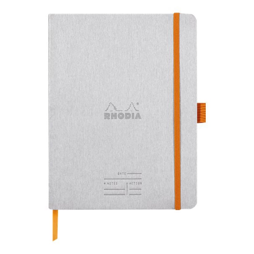 Carnet - Format A5 14.8 x 21 cm - Meeting - Rhodia - 160 pages meeting -  Argent