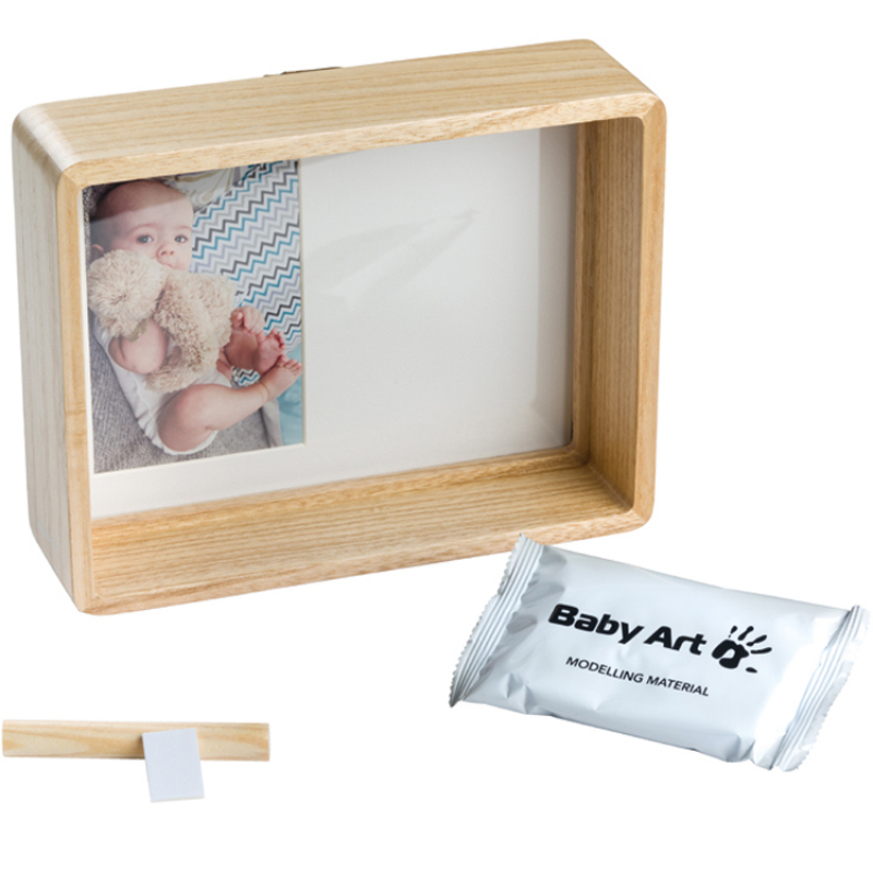 Cadre en bois 3D - My Baby Touch - Empreinte et photo - Kits