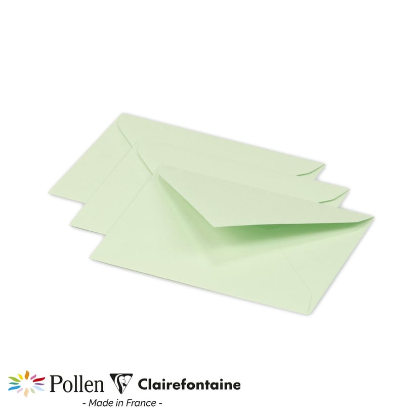20 enveloppes Pollen 75x100 mm - Vert - Cartons d'Invitation - Préparer la  Fête - Fêtes et anniversaires