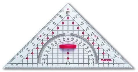 Lot De 12 équerres De Géométrie Avec Poignée, équerre, Rapporteur D'angle Flexible Pour Dessiner Des Cercles, Kit De Géométrie Pour Designer, Bureau, étudiants, Peinture