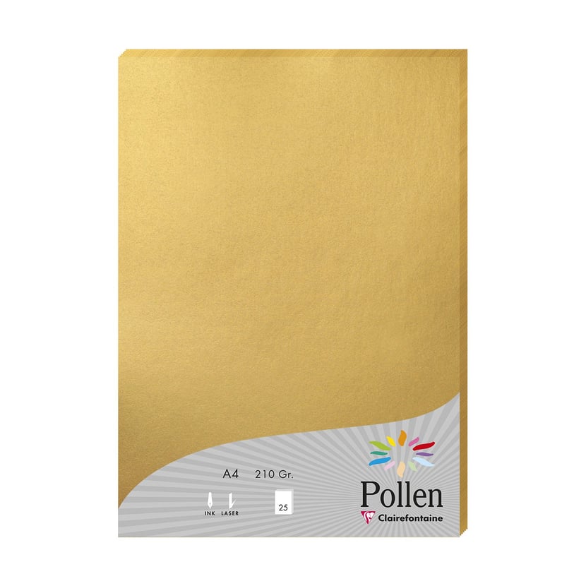 Papier Pollen A4 - 5 feuilles Quantité : 5 feuilles Couleur : Blanc (recto  / verso) Grammage : 120 gr Format : A4 (21 x 29,7 cm)
