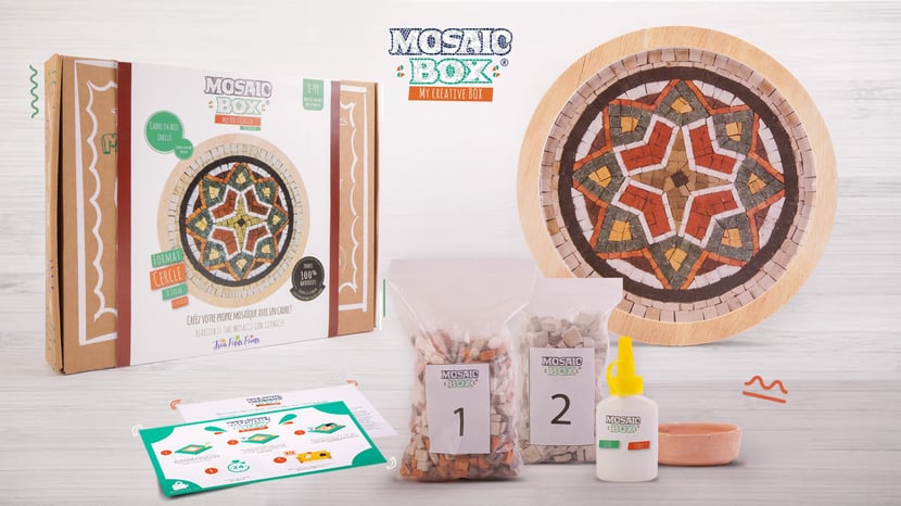 Kit mosaïque rond - médaillon (mosaic box) - Kits Mosaïque - Mosaïque