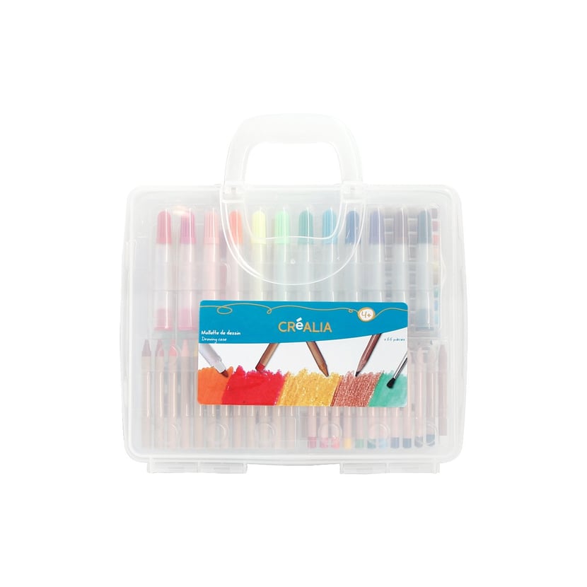 Mallette de dessin pour enfants - 80 pcs - Crayon de coloriage