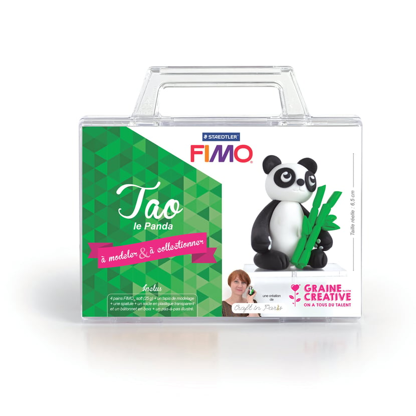 Valisette figurine Fimo - Tao le Panda de Marie Guibert-Matt