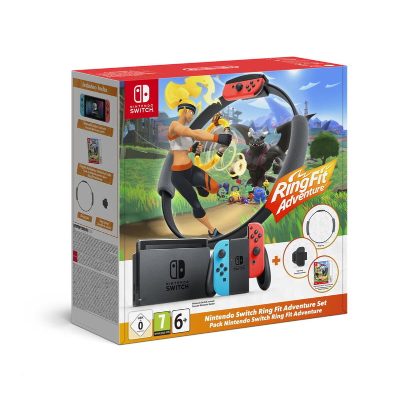 Pack Nintendo Switch + Ring Fit Adventure (code de téléchargement