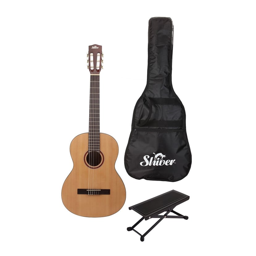 Shiver - Pack guitare classique GCS-3/4 naturelle - Guitare classique