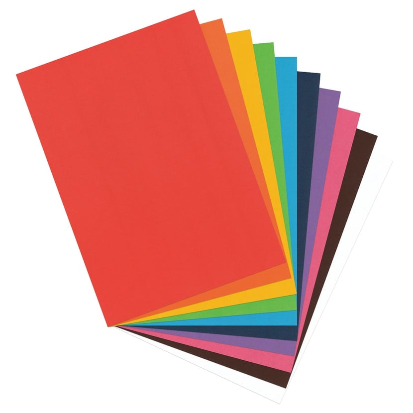 Pochette de 40 feuilles de papier couleur A4 110g/m² - Créalia