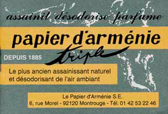 LOT 10 CARNETS VERITABLE PAPIER D'ARMENIE DESODORISANT NATUREL