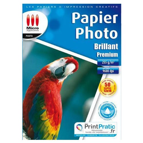 60 feuilles de papier photo brillant supérieur (200 g/m²) en