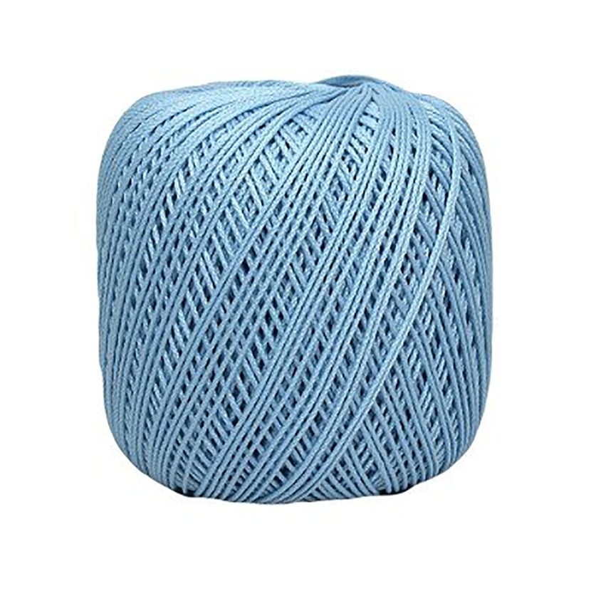 Pelote coton cable à crochet n°8 blanc