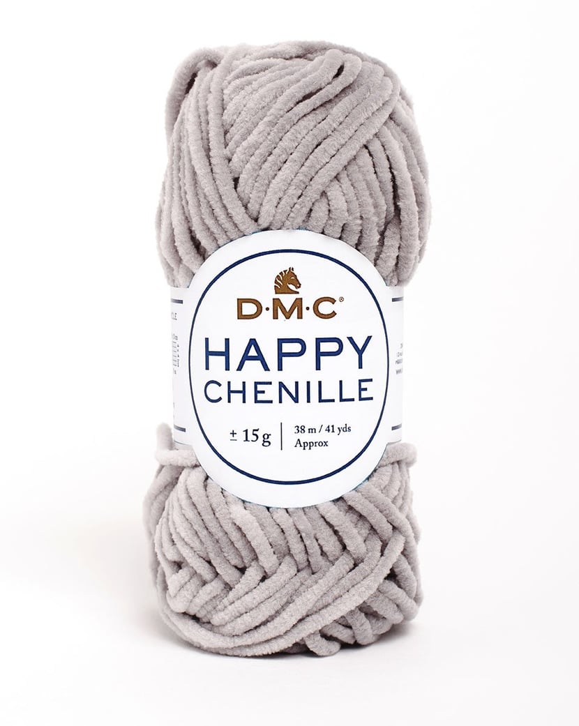 Happy Chenille - Taupe 12 - DMC - Pelote de laine - Crochet