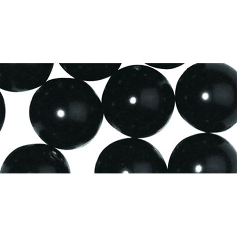 Perles verre renaissance 8mm x 25 perles Noir - L'Univers de la Perle