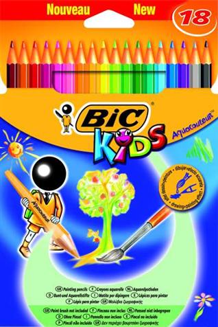 POCHETTE 18 CRAYONS COULEUR AQ POCHETTE 18 CRAYONS COULEUR