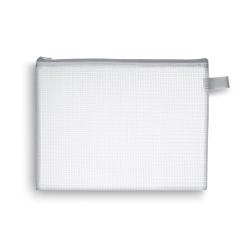 Pochette zippée en PVC Jpc - 26 x 34,5 cm - semi-transparente - Tote bag -  Supports Customisation - Customisation