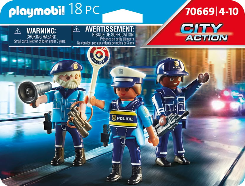 Set de jeu Playmobil City Action Policiers d'élite