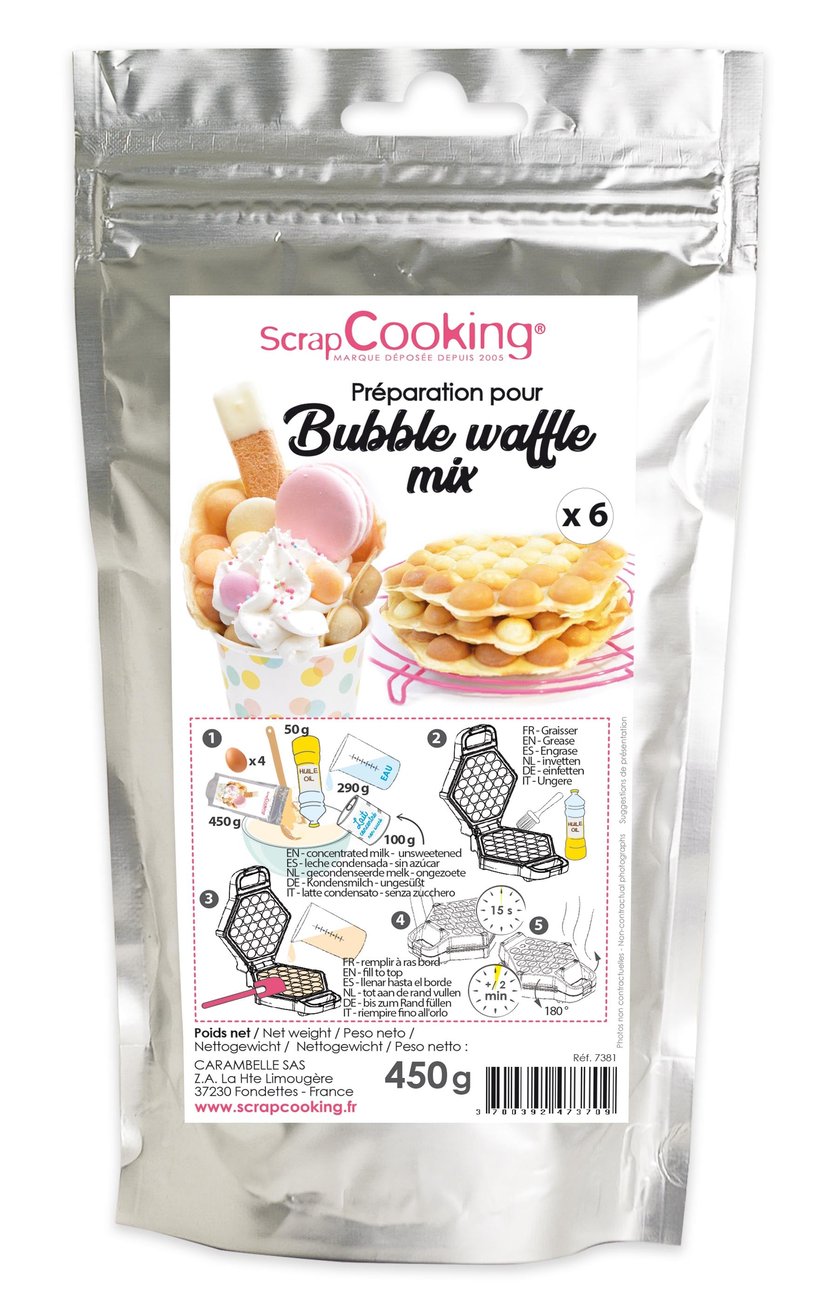 Préparation pour bubble waffle mix ScrapCooking®- 450 g