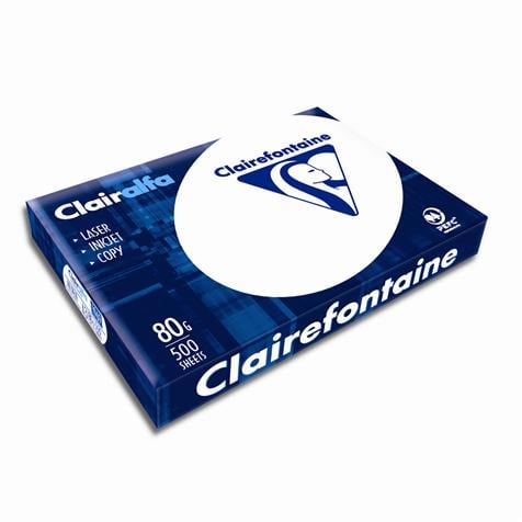 Clairefontaine - Boîte papier blanc - 2500 feuilles - 80 g - JPG